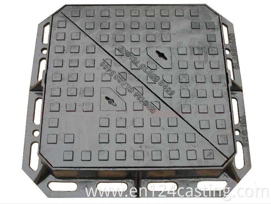 Square Ductile Iron Manhole Cover D400 Jpg